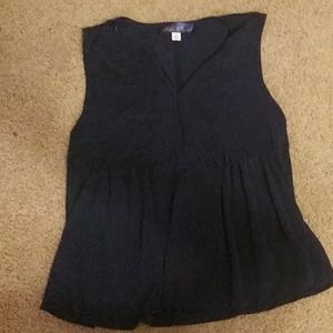 Francesca size small tank top navy blue